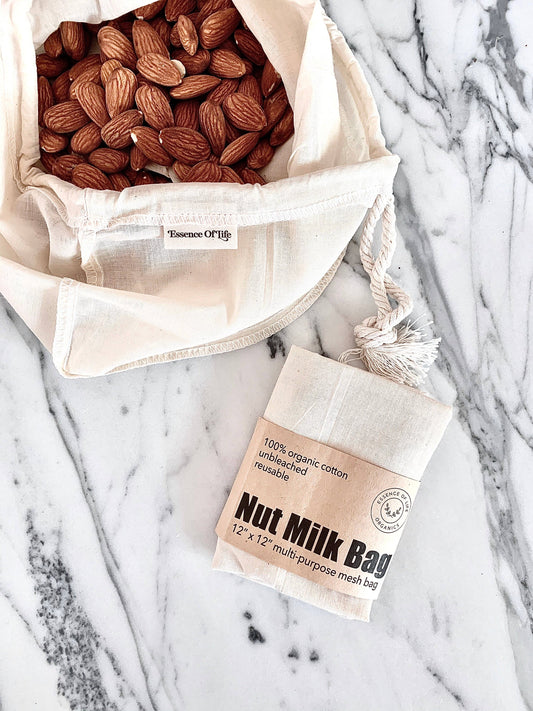 Essence of Life Organics - 100% organic cotton nut milk bag