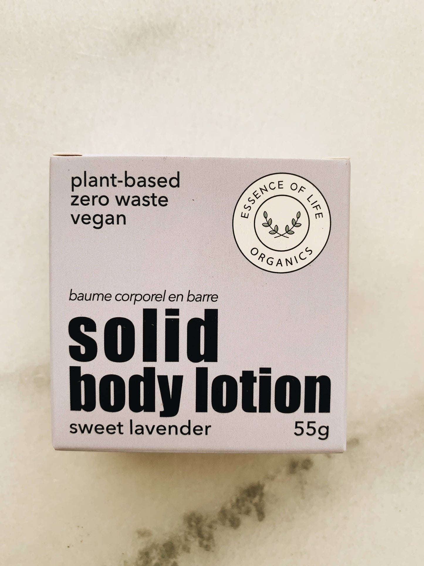 Essence of Life Organics - Solid Body Lotion Bar, sweet lavender