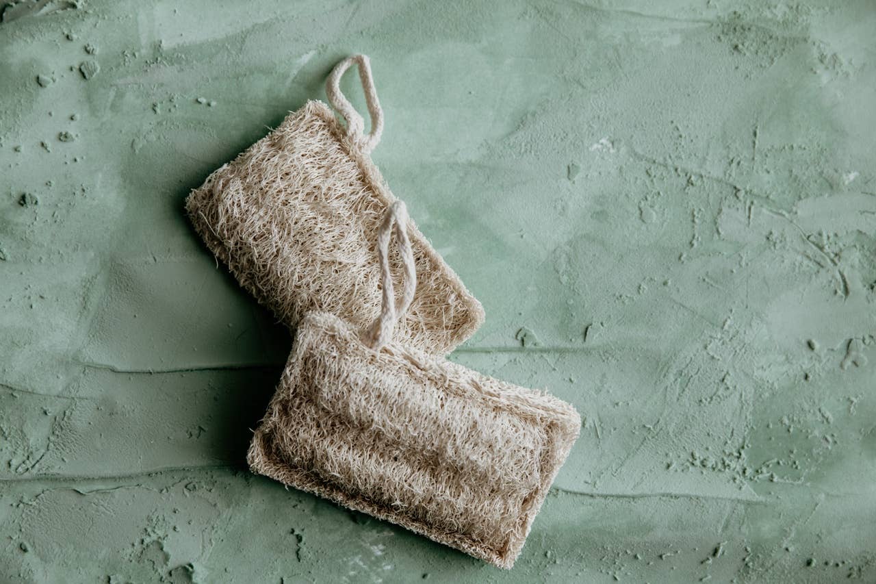 Zero Waste MVMT - 3 Pack Natural Loofah Sponge | Doubled Layered | Plant-Based