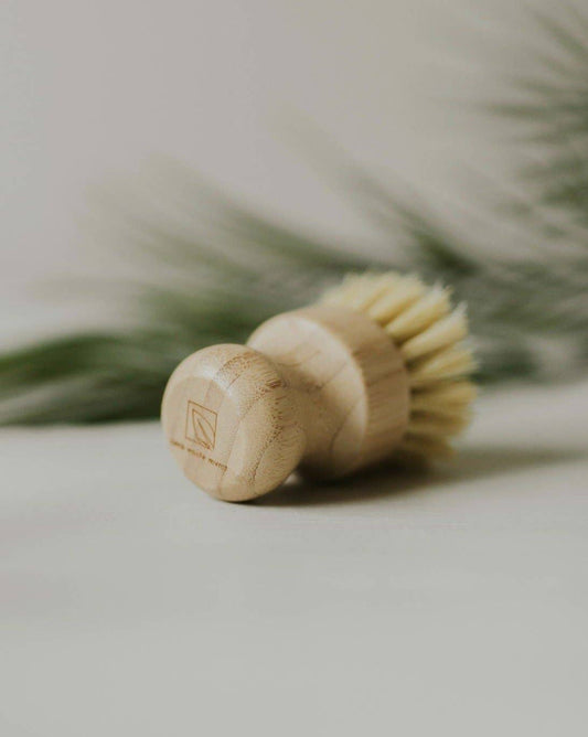 Zero Waste MVMT - Bamboo Pot Brush | Sisal Fibre Palm Dish Brush